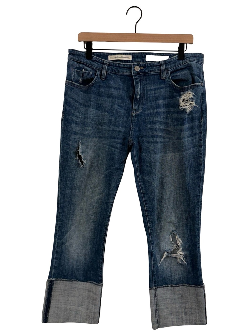 Anthropologie Pilcro Dark Wash Distressed Women’s Jeans - Unknown Brand